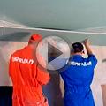 Видео Монтаж потолочного радиуса потолка, обшиваем гипсокартоном