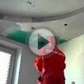 Видео Шпатлевание потолка в квартире