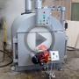 Видео Паровой котел на 500 кг пара/час с горелкой AL-35V на отработанном масле