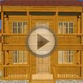 Видео Дом из бруса, проект "Царицыно"
