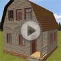Видео Проект дома из бруса "Исток" с ломаной крышей. 3d-визуализация проекта