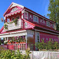 Фото Деревянный дом в русском стиле