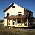 Фото 3: Окончен первый этап строительства дома из профилированного бруса по проекту "Резиденция"