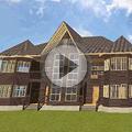 Видео Дом на две семьи, с башенками, проект "Византия"