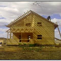 Фото 3: Строительство дома из бруса 200 х 200 мм